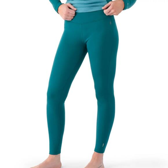 Smartwool Classic Thermal Merino Wool Base Layer Bottom Leggings Blue Small - Picture 1 of 6